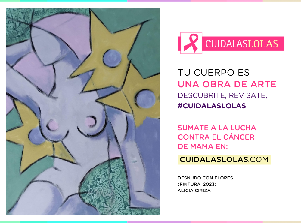 Desnudo con flores