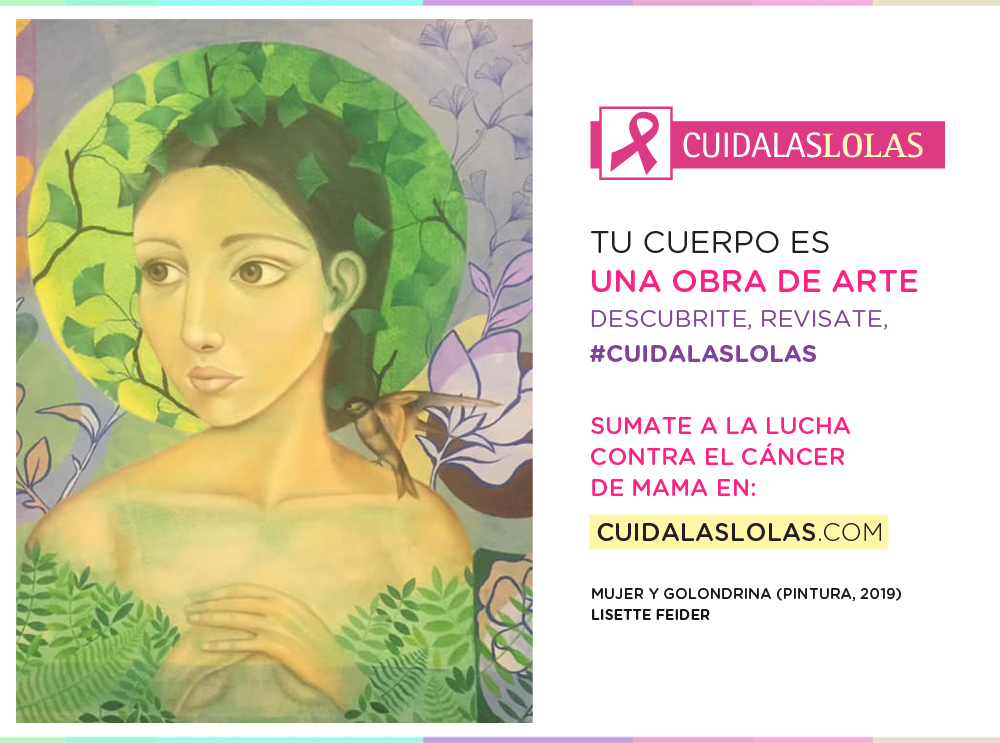 Mujer y golondrina